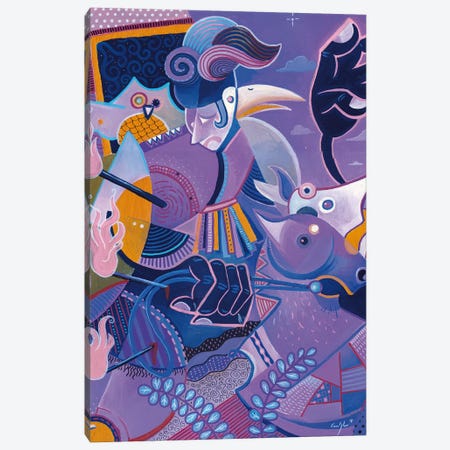 Purple Knight Canvas Print #CBG21} by Martin Cambriglia Canvas Art Print