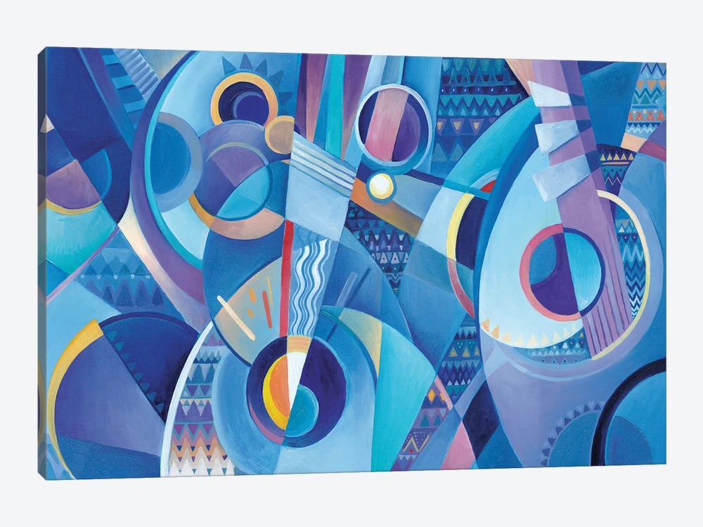 Blue Mandolins by Martin Cambriglia 1-piece Art Print
