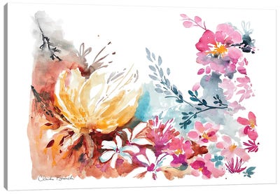 Blossom Spray Canvas Art Print - Claudia Bianchi