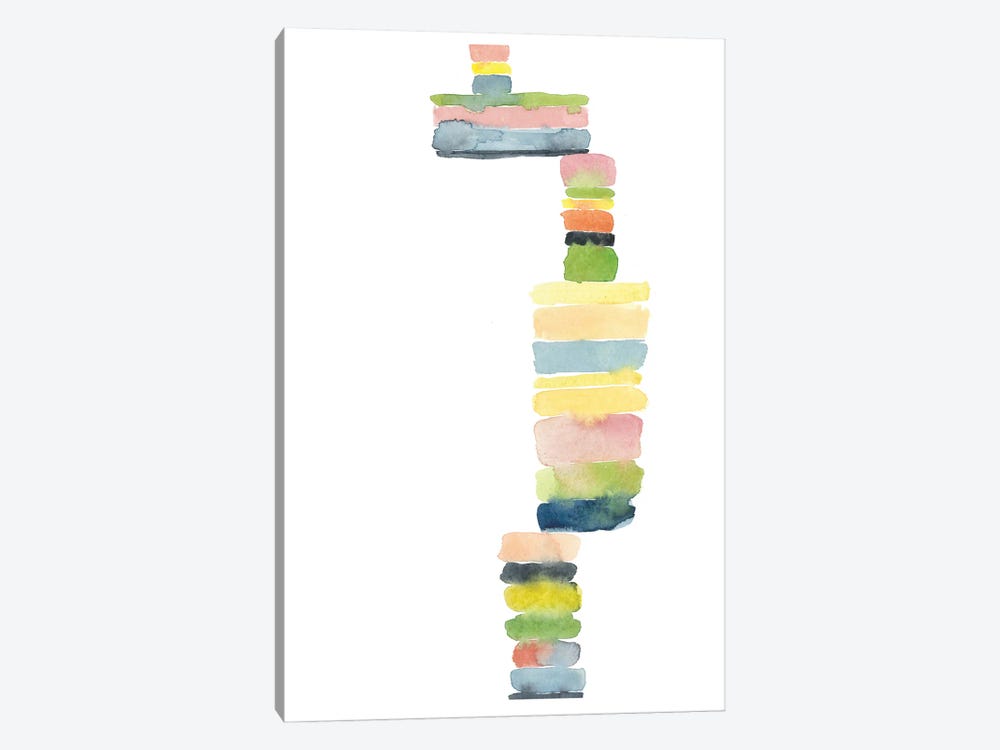 Color Stacks by Claudia Bianchi 1-piece Canvas Print