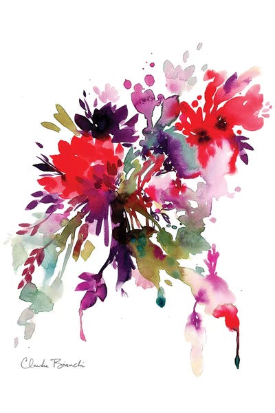 Bright Floral by Claudia Bianchi acrylic art print