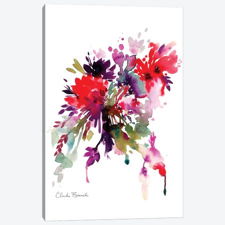 Bright Floral Canvas Print #CBI15} by Claudia Bianchi Canvas Print