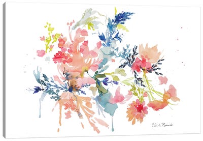 Floral Clouds Canvas Art Print - Claudia Bianchi