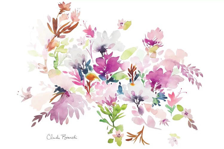 Fluffy Floral by Claudia Bianchi wall art