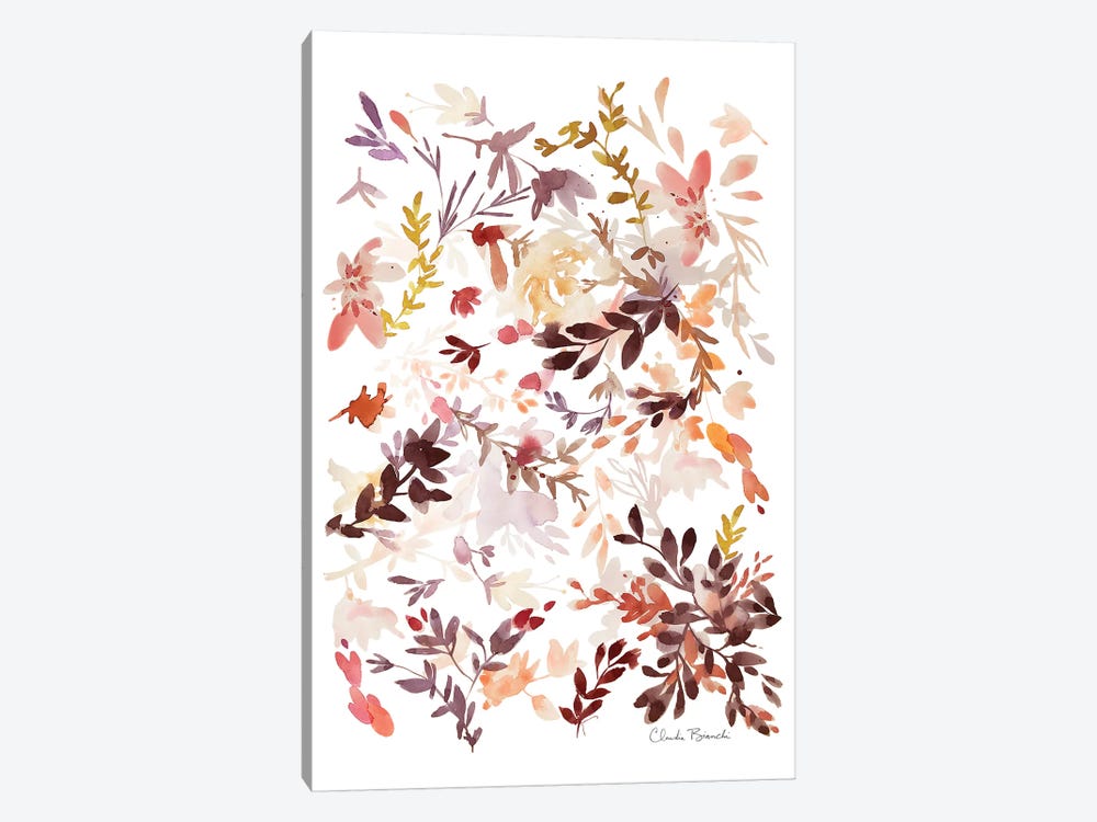 Leaf Scatter I by Claudia Bianchi 1-piece Canvas Art