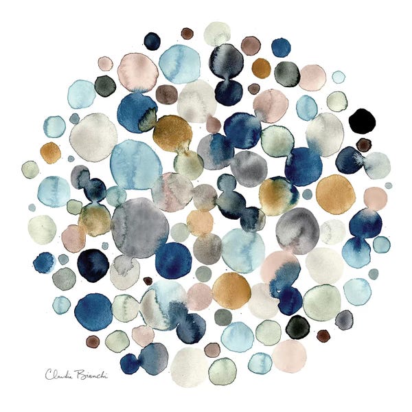 Large Modern Art - Canvas Prints: Molecular by Claudia Bianchi