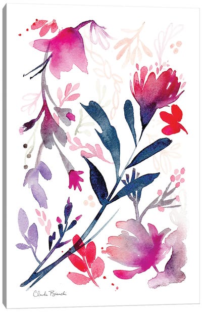 Petite Floral Canvas Art Print - Claudia Bianchi