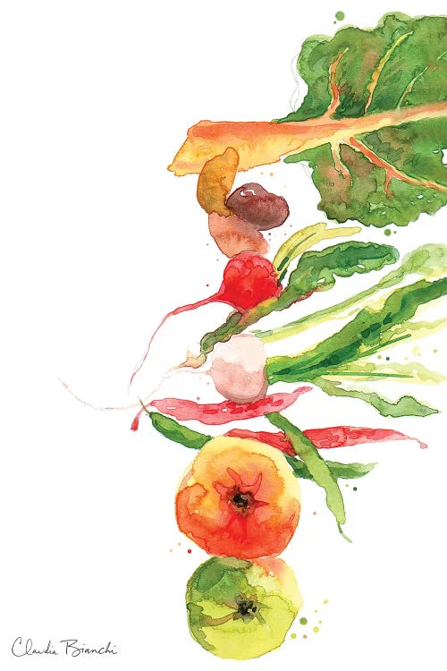 Stacked Veg by Claudia Bianchi wall art