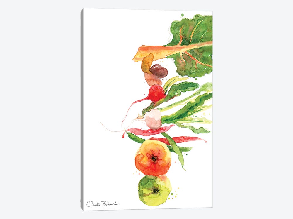 Stacked Veg by Claudia Bianchi 1-piece Art Print