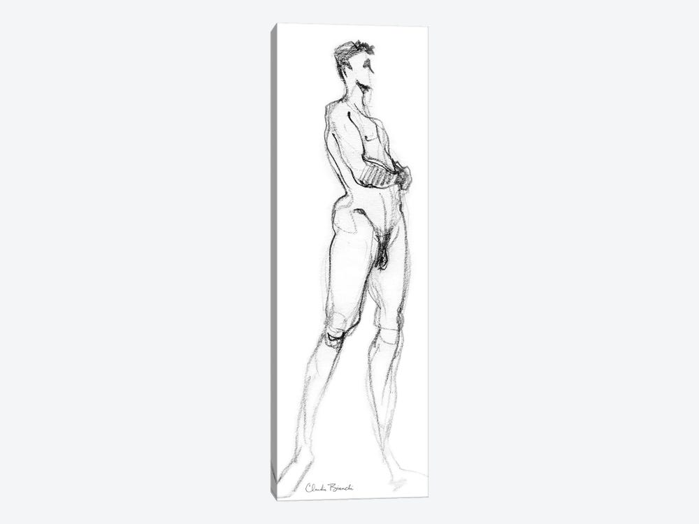Standing Male Side View Study by Claudia Bianchi 1-piece Canvas Art