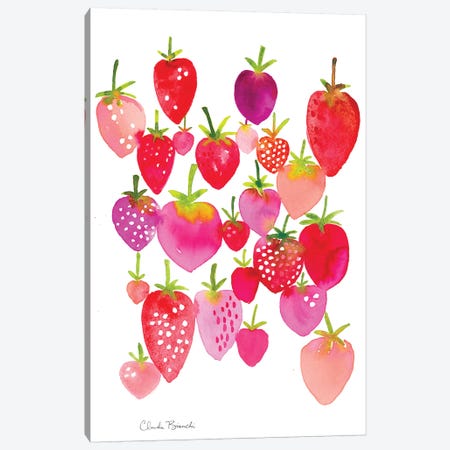 Strawberry Fields Canvas Print #CBI73} by Claudia Bianchi Canvas Art