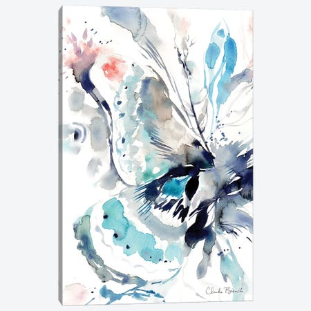 Blue Color Paint Splash White Background Canvas Print / Canvas Art by Biwa  Studio - Fine Art America