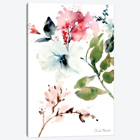 Winter Blooms Canvas Print #CBI85} by Claudia Bianchi Canvas Artwork