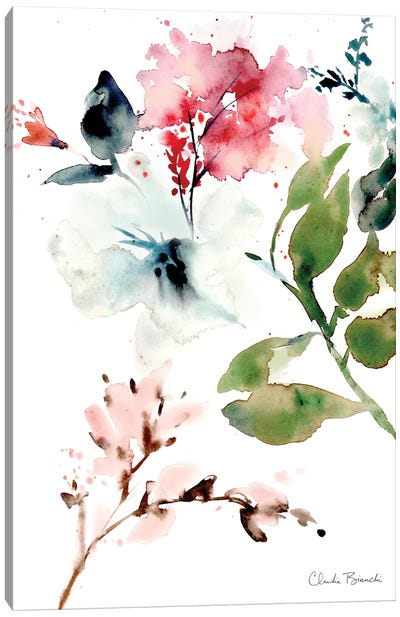 Winter Blooms Canvas Art Print - Claudia Bianchi