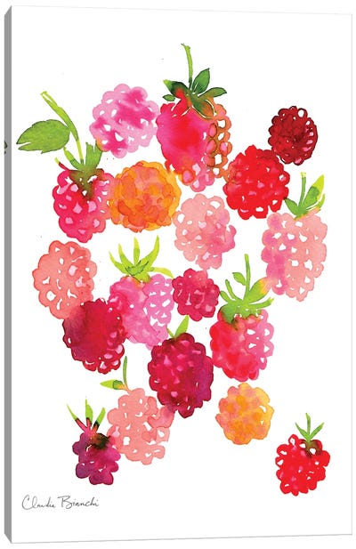 Rasperies Canvas Art Print - Berry Art