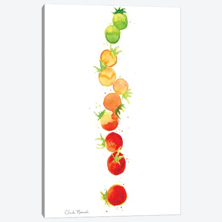 Tomato Ombre Stack Canvas Print #CBI98} by Claudia Bianchi Canvas Artwork