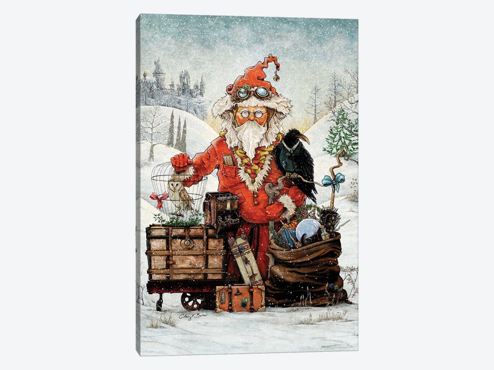 Santa Goes To Magical School by Cheryl Baker 1-piece Canvas Artwork