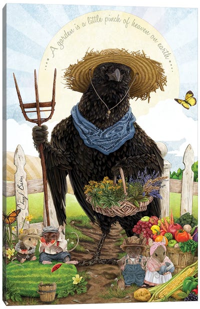 The Crow Of Shepherd Hills Canvas Art Print - Cheryl Baker