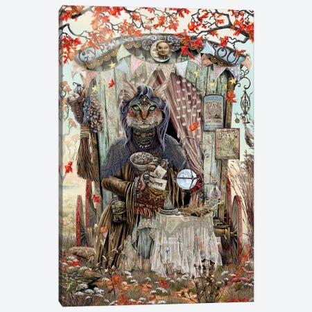 The Gypsy Fortune Teller Canvas Print #CBK21} by Cheryl Baker Art Print
