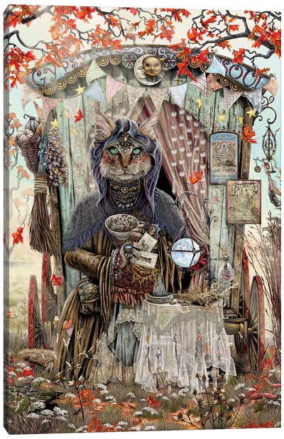 The Gypsy Fortune Teller Canvas Art Print - Large Art for Kitchen