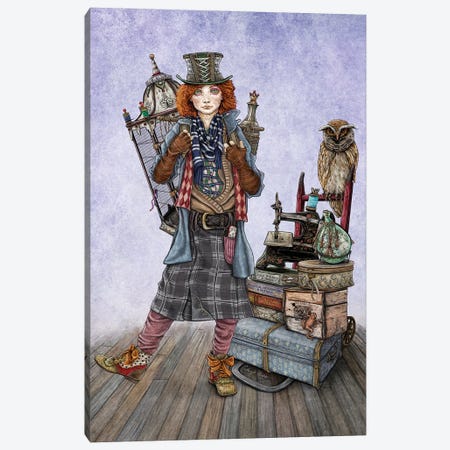 The Mad Hatter Goes To A Magical School Canvas Print #CBK23} by Cheryl Baker Canvas Art Print