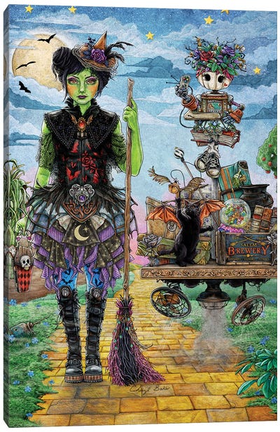 The Wicked Witch Of The West Canvas Art Print - Witch Art
