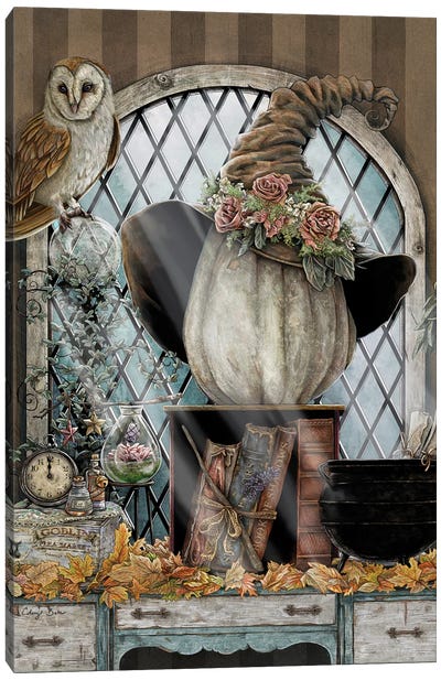 The Witching Hour Canvas Art Print - Witch Art