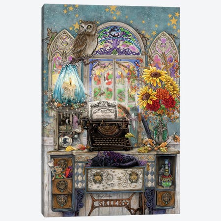 The Witchs Study Room Canvas Print #CBK26} by Cheryl Baker Canvas Wall Art