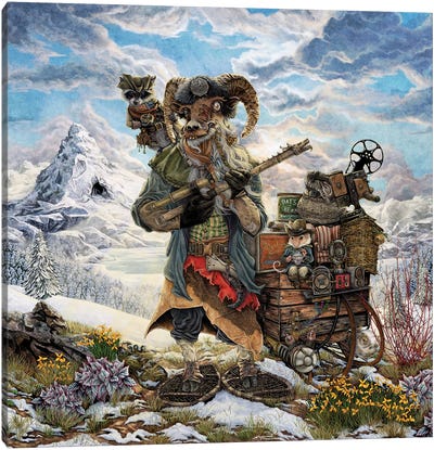 The Yeti Trapper Canvas Art Print - Cheryl Baker
