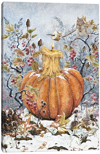 Winter Wonderland Canvas Art Print - Pumpkins