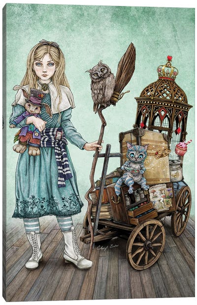 Alice Goes To A Magical School Canvas Art Print - Wizards