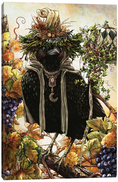 Autumn Sage Canvas Art Print - Grape Art