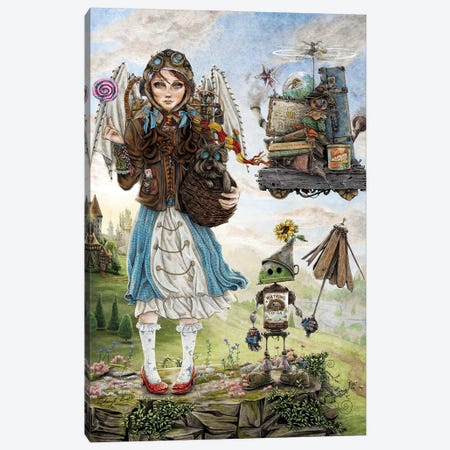 Dorothy Goes To A Magical School Canvas Print #CBK7} by Cheryl Baker Art Print