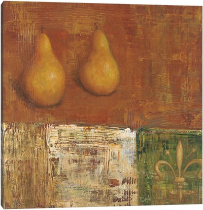 French Pear II Canvas Art Print - Pear Art