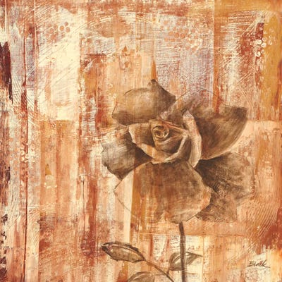 Rust Rose II by Carol Black acrylic art print