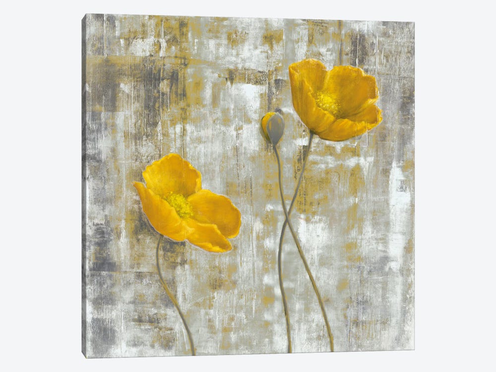 Yellow Flowers I by Carol Black 1-piece Canvas Artwork