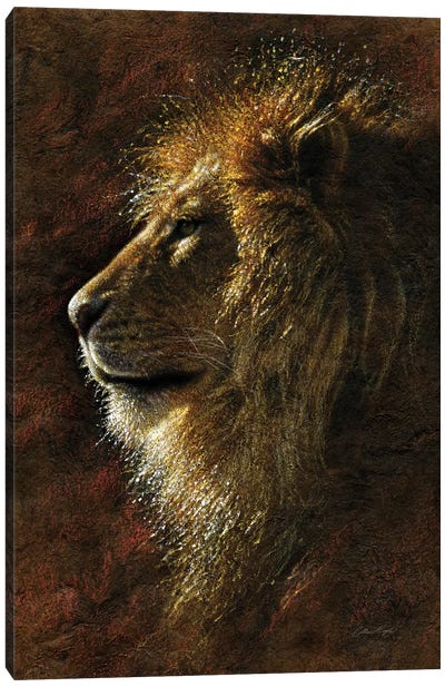 Lion Majesty Canvas Art Print - Ancient Wonders