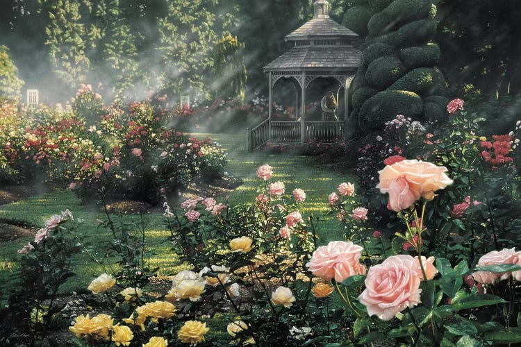 Paradise Found - Rose Garden, Horizontal by Collin Bogle wall art