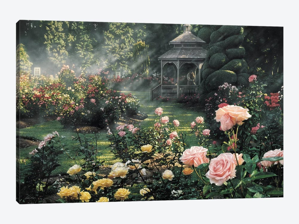 Paradise Found - Rose Garden, Horizontal by Collin Bogle 1-piece Canvas Artwork