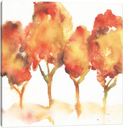 Golden Forest Canvas Art Print - Joyce Combs
