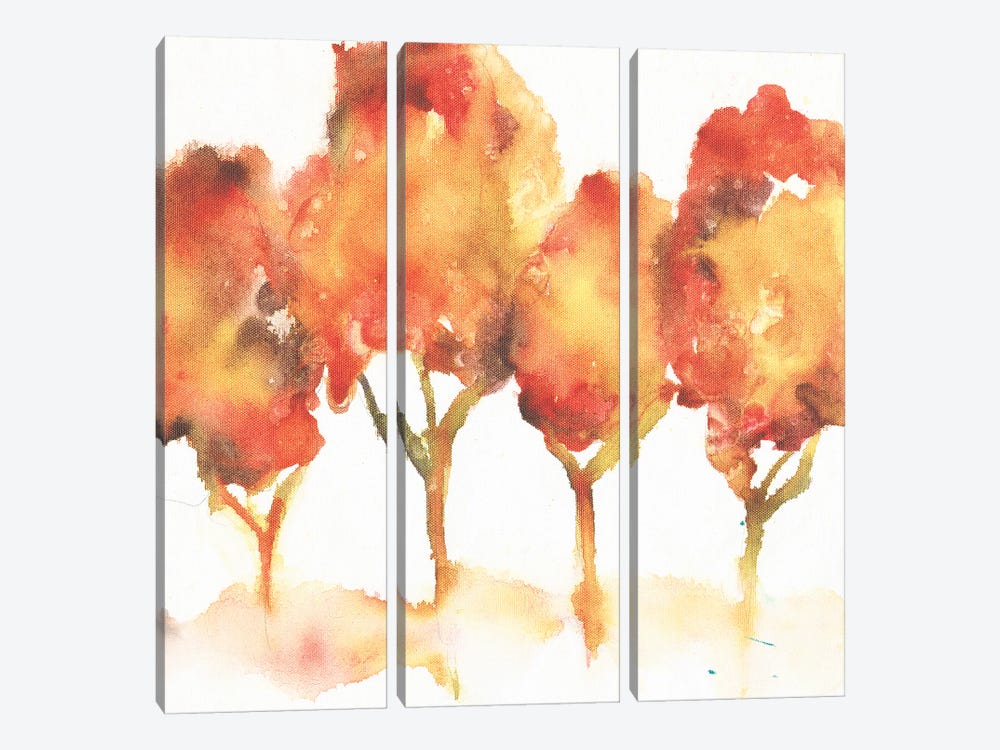Golden Forest by Joyce Combs 3-piece Canvas Print