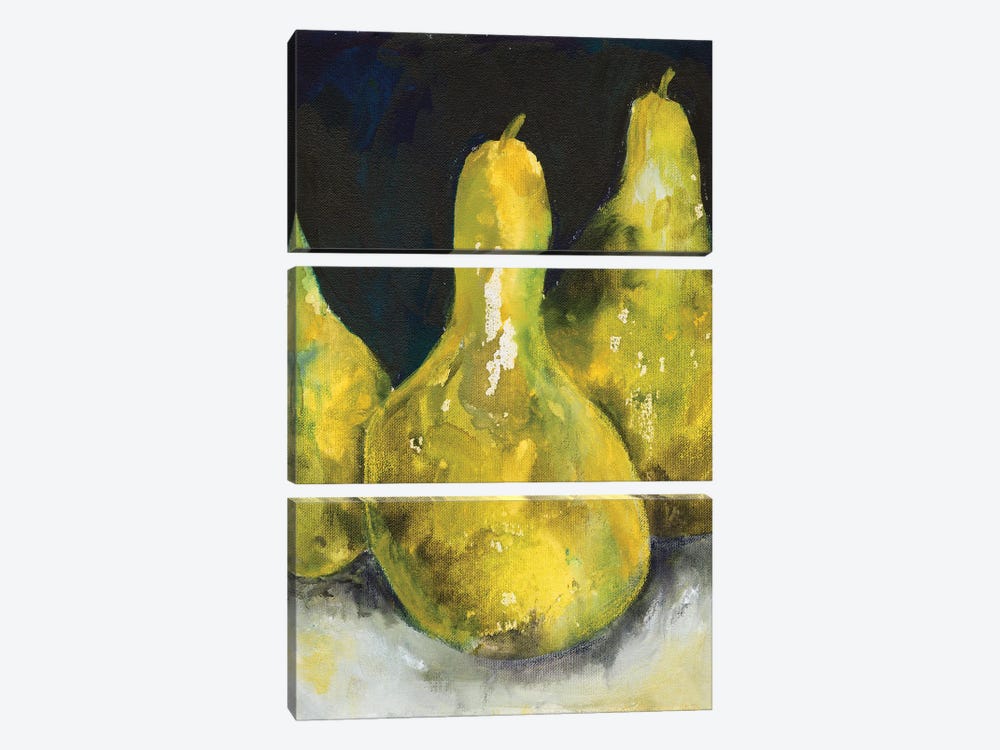 Pear Together II by Joyce Combs 3-piece Canvas Wall Art