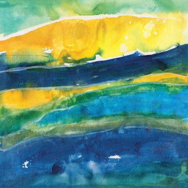 Joyce Combs: Sunny Seaside I by Joyce Combs