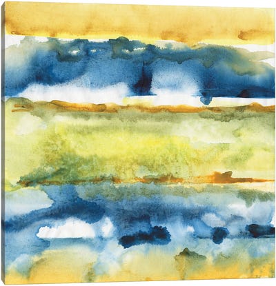 Watercolor Horizon I Canvas Art Print - Joyce Combs