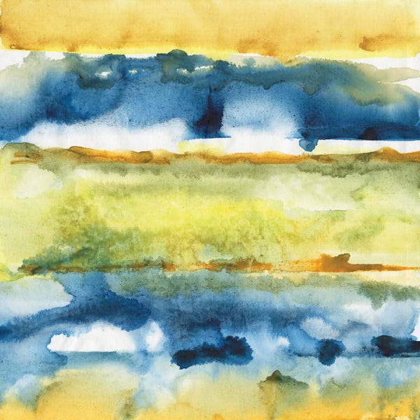 Joyce Combs: Watercolor Horizon I by Joyce Combs