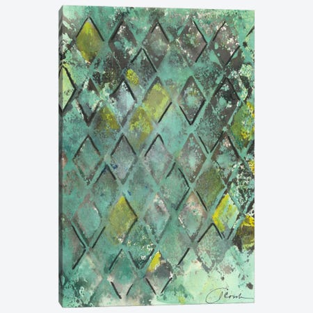 Lattice in Green II Canvas Print #CBS48} by Joyce Combs Art Print