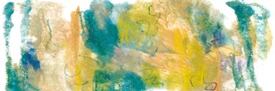 Teal & Scribbles I by Joyce Combs acrylic art print