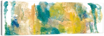 Teal & Scribbles I Canvas Art Print - Joyce Combs