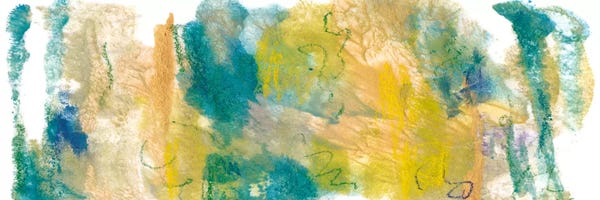 Teal & Scribbles I