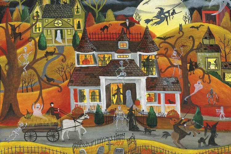 Halloween Fright Night by Cheryl Bartley wall art